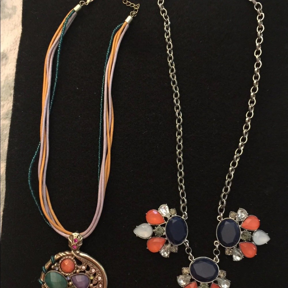 2 Beautiful, Rhinestone Statement Necklaces - image 5